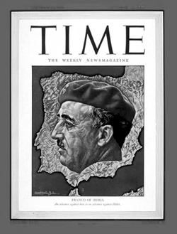 La Historia Trascendida - Portada de la revista Time con la imagen de Francisco Franco