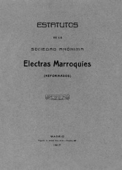 La Historia Trascendida - Estatutos de Electras Marroquíes, 1917